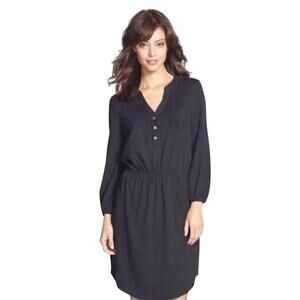 Lilly Pulitzer Dark Gray Pima Cotton Casual Beckett Dress Size S